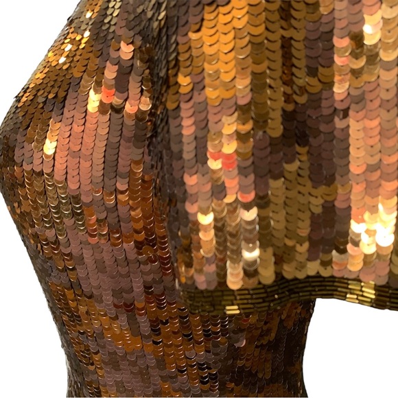 AJ BARI | ✨ VINTAGE ✨ Houndstooth Sequined Cocktail Dress Size 4 - Picture 5 of 14